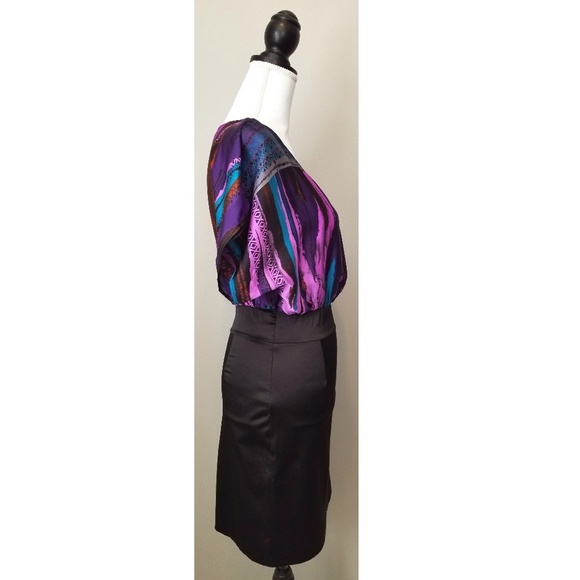 Multi-Color Dolman-Sleeved Dress - Picture 3 of 6